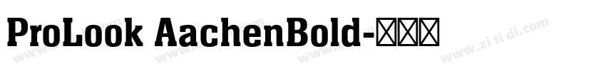 ProLook AachenBold字体转换